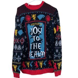 GAME OF THRONES Ugly Christmas Sweater Sz‎ L Mens Womens Holiday Party